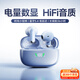 愛國者（aigo）【2025年最新款丨HIFI音質(zhì)】無線藍牙耳機半入耳式運動游戲長續(xù)航電量數(shù)顯適用蘋果小米TQ15冰晶藍