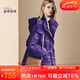 迪菲麗格冬裝連帽紫色羽絨服女中長(cháng)款2025新款時(shí)尚設計感鴨絨外套 圖片色 M