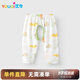 優(yōu)奇嬰兒褲子夏季薄款寶寶長(zhǎng)褲男童女童透氣開襠褲A類長(zhǎng)褲無骨打底褲