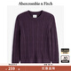 ABERCROMBIE & FITCH【反季優(yōu)惠】男裝24秋冬款經(jīng)典小麋鹿長袖針織衫毛衣KI120-4197 深紫色 M (180/100A)