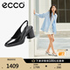 愛步（ECCO）包頭涼鞋女 夏季優(yōu)雅媽媽百搭透氣粗跟高跟鞋 雕塑222713 黑色22271301001 37