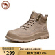 駱駝牌休閑馬丁靴戶(hù)外大黃靴登山工裝靴高幫男鞋 P14W307611 埃爾沙 42 