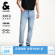 杰克·瓊斯（JACK&JONES）25年男裝秋季903直筒牛仔褲男士【涼感】彈力淺色水洗休閑褲子 C40淺牛仔藍(lán) 31 175 W31/L30