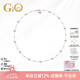 GiO珠寶 滿(mǎn)天星Akoya天然海水珍珠項鏈高級感鎖骨鏈18K金年輕款 18K金有隔珠 珍珠6-8.5mm
