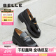 百麗（Belle）七夕禮物宋佳同款海鷗樂福2.0版25女商場款皮鞋B5J1DCA5預(yù)售 【孟子義同款】黑色（5.5CM） 2.0 38