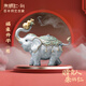 朱炳仁銅 福象升平 新中式家居客廳書(shū)房桌面創(chuàng  )意精品裝飾禮品套裝象擺件 福象升平