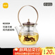 尚明耐熱玻璃蒸煮兩用茶壺煮茶器電陶爐提梁壺明火加熱家用辦公養(yǎng)生壺 金灰色 1000ml