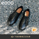 愛(ài)步（ECCO）男士皮鞋 商務(wù)英倫風(fēng)樂(lè )福鞋一腳蹬休閑男鞋 都市倫敦525624 HL 黑色52562401001 42