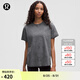 lululemon丨All Yours 女士棉混紡 T 恤 *Wash LW3IRES 瀝青灰星際灰黑水洗云紋 M