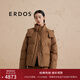 ERDOS 羊絨保暖防風(fēng)短款面包服時(shí)尚通勤女羽絨服外套 焦糖 170/88A/L