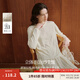 茵曼（INMAN）打底衫女士長(cháng)袖T恤2025秋季女裝新款圓領(lǐng)寬松洋氣內搭白色上衣 霜白色 M