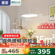 惠普全光譜LED護(hù)眼床頭臥室燈現(xiàn)代簡(jiǎn)約長(zhǎng)條單頭吊燈中山燈具包安裝