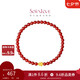 周大福SOINLOVE蜜粉金十里紅妝葫蘆福祿黃金紅玉髓手串手鏈 VR1607七夕