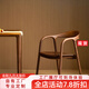 赫蘭菲（Helanfei）北美黑胡桃木實(shí)木餐椅簡(jiǎn)約靠背扶手書(shū)椅扶手椅家用餐椅 北美黑胡桃木單把