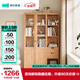 林氏家居電視墻邊柜現(xiàn)代簡(jiǎn)約家用帶門書(shū)柜【原木色】NG13X三列雙門書(shū)柜