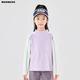 moonkids童裝女童加厚運動(dòng)服套裝2025秋冬新款兒童磨毛T恤保暖加絨褲子 25086紫色磨毛上衣 120 cm