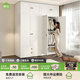 帥仕（shuaishi）鋼制衣柜臥室家用小戶(hù)型極簡(jiǎn)衣服收納柜子金屬鋼架結構加深大衣柜 【升級冷軋鋼】1.0米衣柜