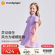 moodytiger女童連衣裙涼感速干夏季兒童裙子防走光吸濕排汗短袖polo運(yùn)動(dòng)裙