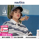 nautica white sail 白帆×Cityboy 日系中性寬松休閑全棉條紋短袖POLO衫KW3207 湛藍(lán)41C（232） M