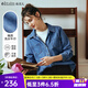 Olrain歐芮兒法式牛仔襯衫外套女秋季新款寬松慵懶休閑上衣 牛仔藍 S