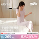 ubras七夕禮物25年新款睡裙女款呼呼睡衣性感莫代爾短袖裙純欲春夏睡裙 粉紫色 M 適合50-60kg
