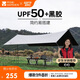 牧高笛（MOBIGARDEN）天穹410天幕 戶(hù)外露營(yíng)遮陽(yáng)防曬防雨黑膠天幕 NX23680002 晨霧白
