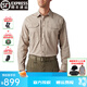 5.11（TACTICAL SERIES ）戰術(shù)襯衫男休閑彈力衫 511戶(hù)外耐磨翻領(lǐng)襯衫抗污襯衣72543 卡其長(cháng)袖（有彈力4口袋#72543）  M