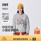 森馬（Semir）史努比系列衛(wèi)衣女卡通落肩寬松衣服個(gè)性秋設(shè)計(jì)感圖案101524116009