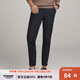 千紙鶴男士修身小腳九分褲休閑長(zhǎng)褲春夏季褲子男潮9805 19C黑色十分褲 30 (2尺3)