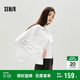 森馬（Semir）外套女秋短款蕾絲寬松蝙蝠袖棉麻立領(lǐng)2025小清新夾克10A525108002