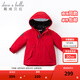 戴維貝拉（DAVE＆BELLA）女童羽絨服男童90絨保暖羽絨衣兒童冬裝幼兒新年寶寶冬季外出服 中國紅DB16448 110 cm（建議身高100-110cm）