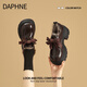 DAPHNE達芙妮厚底絨里樂(lè )福鞋女2025新款秋冬季加絨舒適百搭英倫風(fēng)小皮鞋