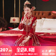 泰勒馬?。═AILEMARTIN） 絲絨秀禾服新娘2025新款中式婚服結婚禮服古裝敬酒服小個子可穿 雙鳳戲珠雙袖 M