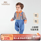 英氏嬰幼兒連體衣四季長(cháng)袖男寶寶爬服小童新生兒連身衣