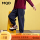 馬騎頓（MQD）男女童學(xué)院風(fēng)秋季新品運動(dòng)休閑衛褲跑步針織褲 藏青 150