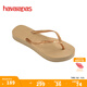 havaianas哈唯納SlimFlatform厚底人字拖女夏外穿增高夾腳涼拖鞋 0570-金色 37 37/38巴西碼