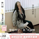 兩三事梵高藝術(shù)野馬出鞘 2025春季新款復古動(dòng)物流蘇牛仔半身裙 牛仔藍 S