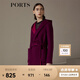 PORTS寶姿商場(chǎng)同款 新品女裝經(jīng)典雙面撞色連帽毛呢大衣LN9C007JZW013 MAY M (6)