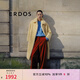 ERDOS【劉雯同款】絨感闊腿褲復(fù)古摩登時(shí)尚寬松保暖女休閑褲 落日橙 170/72A/L
