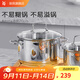 WMF福騰寶不銹鋼復底煮鍋湯鍋兩用燉鍋蒸鍋蒸籠 燃氣電磁爐通用 ASTORIA湯鍋 20cm 3.3L