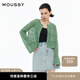 moussy 女裝新品簡(jiǎn)約淑女風(fēng)通勤薄款針織開衫女028ISZ70-3051 030綠色 均碼