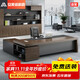安美誠家具（ANMEICHENG FURNITURE）老板桌現代班臺辦公桌總裁桌經(jīng)理桌主管桌 1.8*0.8米+側柜+老板椅