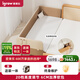 愛(ài)果樂(lè)（IGROW）嬰兒加寬床邊兒童拼接床男女孩軟包帶護(hù)欄拼接大床200*80巧克力
