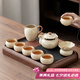 唐豐汝窯茶具整套帶茶盤功夫茶具套裝中式家用陶瓷泡茶壺蓋碗茶杯套裝