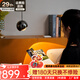 新特麗（COMELY）吊燈床頭閱讀燈臥室簡約吊線燈可升降餐廳吧臺燈意式客廳背景墻燈 明眸-暗鉻色-升降結構-智能款