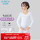 古妮婭兒童舞蹈服打底衫膚色保暖內衣薄絨練功服 白色上衣L