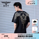 BOY LONDON【暗黑羅盤】夏情侶款短袖權(quán)杖印花炸街潮牌T恤N01906 N0103902 M