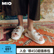 MIO米奧2025夏季新款精致羅馬鉆帶圓頭涼鞋輕便舒適平跟女鞋 白色 38 (240mm)