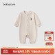 babylove嬰兒連體衣春秋款純棉寶寶哈衣家居服爬服長(zhǎng)袖彩棉新生兒衣服