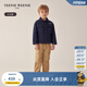 Teenie Weenie Kids小熊童裝春秋款男童經(jīng)典休閑經(jīng)典翻領(lǐng)棉服外套 深藏青色 130cm